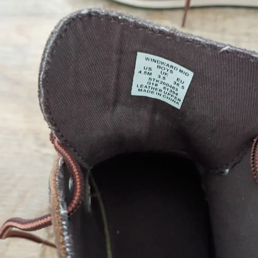 Sperry Windward‎ Mid Brown Leather Shoes Worn Once 4.5
